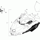 Firecat LE Hood and windshield assembly (700 black widow)