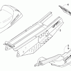 Firecat LE Belly pan, seat, tunnel, and snowflap (tiger)