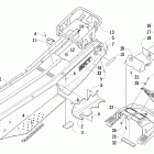 Firecat 700 EFI Tunnel, rear bumper, and taillight assembly (ext /...