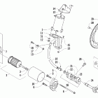 Sabercat 500 Flex-drive starter motor assembly (lx)