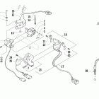 Firecat 600 EFI SP Блоки управления на руле