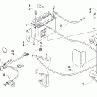 Sabercat 500 Battery, solenoid, and cables (lx)