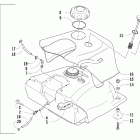 Mountain Cat 570 Топливный бак
