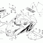 Firecat 700 EFI SP Капот и ветровое стекло