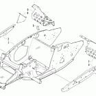 Firecat LE Front frame and footrest (nightfire)