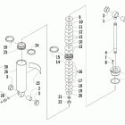 Firecat 500 SP Задняя подвеска ,задний амортизатор