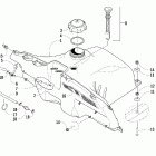 Firecat 500 SP Топливный бак