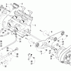 Sabercat 600 Вариатор и опора двигателя