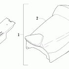 Firecat LE Belt guard and seat (nightfire)