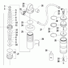 Firecat 500 SP Задняя  подвеска, передний амортизатор