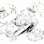 Firecat 600 Капот и ветровое стекло