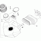 Firecat 600 EFI EB Глушитель впуска