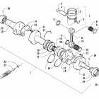 Sabercat 600 Поршень и коленчатый вал
