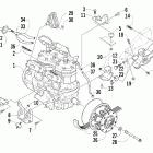 Pantera 600 EFI Вариатор и опора двигателя
