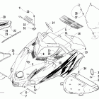Firecat 700 SP Капот и ветровое стекло