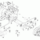 Firecat 500 SP Вариатор и опора двигателя