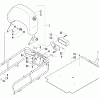 Bearcat 570 Багажник,спинка и задние фонари