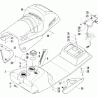 ZR 900 EFI SP Топливный бак ,сиденье и задний фонарь
