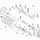 Mountain Cat 600 EFI Вал приводной трака и тормоза