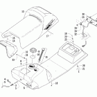 Z 370 Топливный бак ,сиденье и задний фонарь