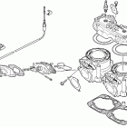 Firecat 600 EFI EB Цилиндр и головка