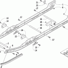 Mountain Cat 600 EFI Рельс скольжения и гусеница