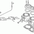 Firecat 500 SP Цилиндр и головка