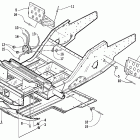 Z 440 SNO PRO Передняя рама и подножки