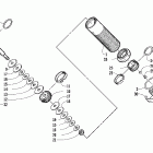 ZR 900 EB Задняя  подвеска, передний амортизатор