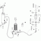 Z 440 SNO PRO Rear suspension shock absorber assembly