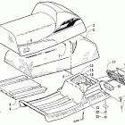 Z 440 SNO PRO Seat and taillight assembly