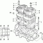 Z 440 SNO PRO Картер и блок цилиндр