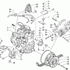 Pantera 600 EFI Вариатор и опора двигателя