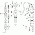 Firecat 500 SP Задняя  подвеска, передний амортизатор