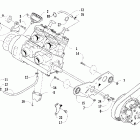 440 Sno Prp Вариатор и опора двигателя