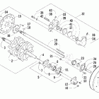 ZL 800 EFI SS Вал приводной трака и тормоза