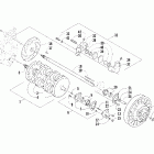 Mountiancat 600 EFI Вал приводной трака и тормоза