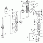 ZR 800 EFI SNO PRO Задняя  подвеска, передний амортизатор