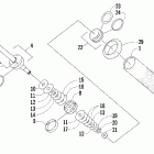 Mountaincat 900 EB Задняя  подвеска, передний амортизатор
