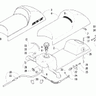 ZR 120 Топливный бак ,сиденье и задний фонарь