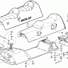 Panther 570 Топливный бак ,сиденье и задний фонарь