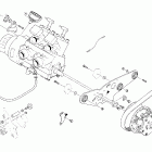 Firecat 500 SP Вариатор и опора двигателя