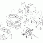 Mountaincat 570 Вариатор и опора двигателя