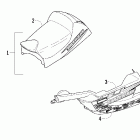Firecat 500-700 Belly pan and seat assemblies (700 efi team arctic...