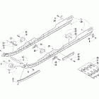 Mountaincat 570 Рельс скольжения и гусеница