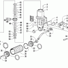 ZL 800 EFI SS Задняя  подвеска, передний амортизатор