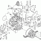 Mountaincat 900 1M Вариатор и опора двигателя