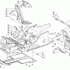 ZL 800 EFI SS Передняя рама и подножки