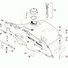 Firecat 500 SP Топливный бак