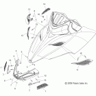 700 RMK 155-S10PM7JSA Body, hood screens and hinge asm.